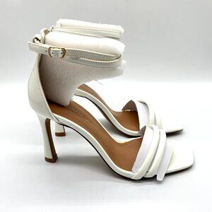 Chinese Laundry Womens 6.5M Jasmine White Patent Heels Dress Sandals Shoes